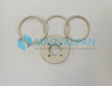 Juego de aros de 3 segmentos + vaso para pesadora 90 / Blanco / 8mm Juego de Aros